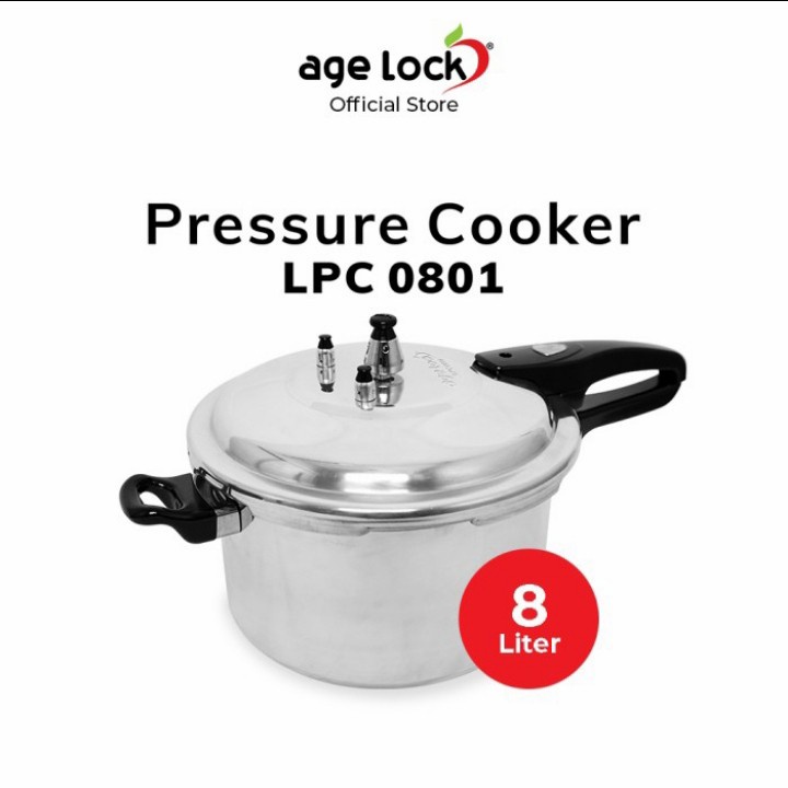 AGE LOCK Pressure Cooker LPC 0801 - Panci Presto 8 Liter