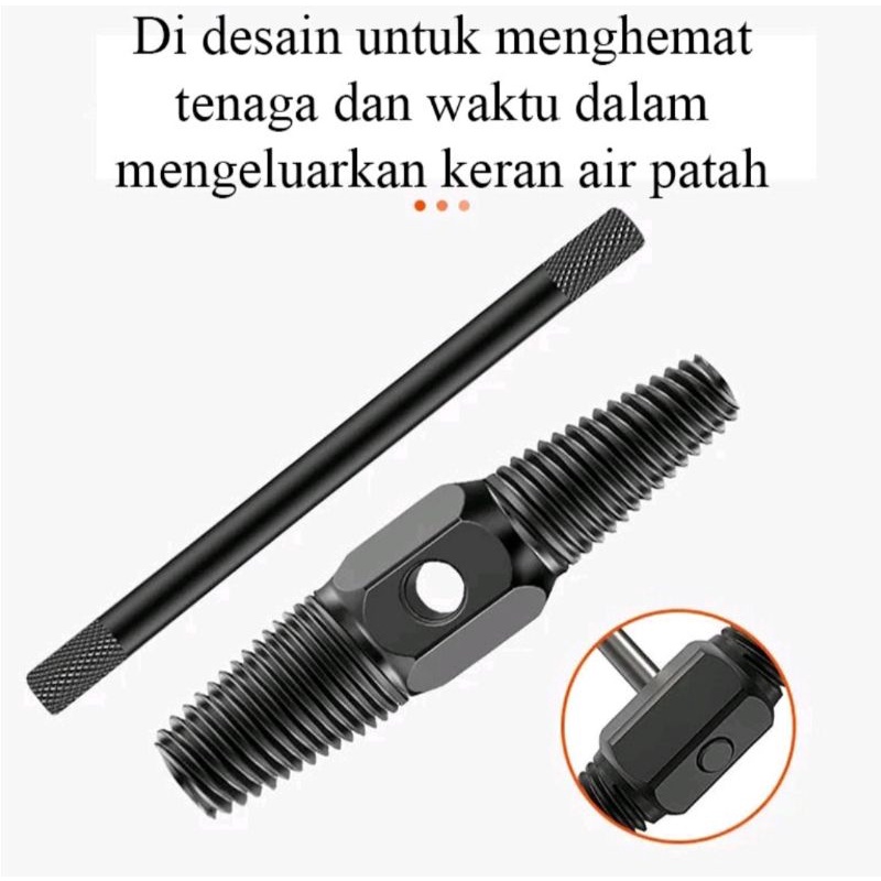 Doll Pipa Extractor Alat Cabut Kran Patah Alat Pembuka kran Rusak