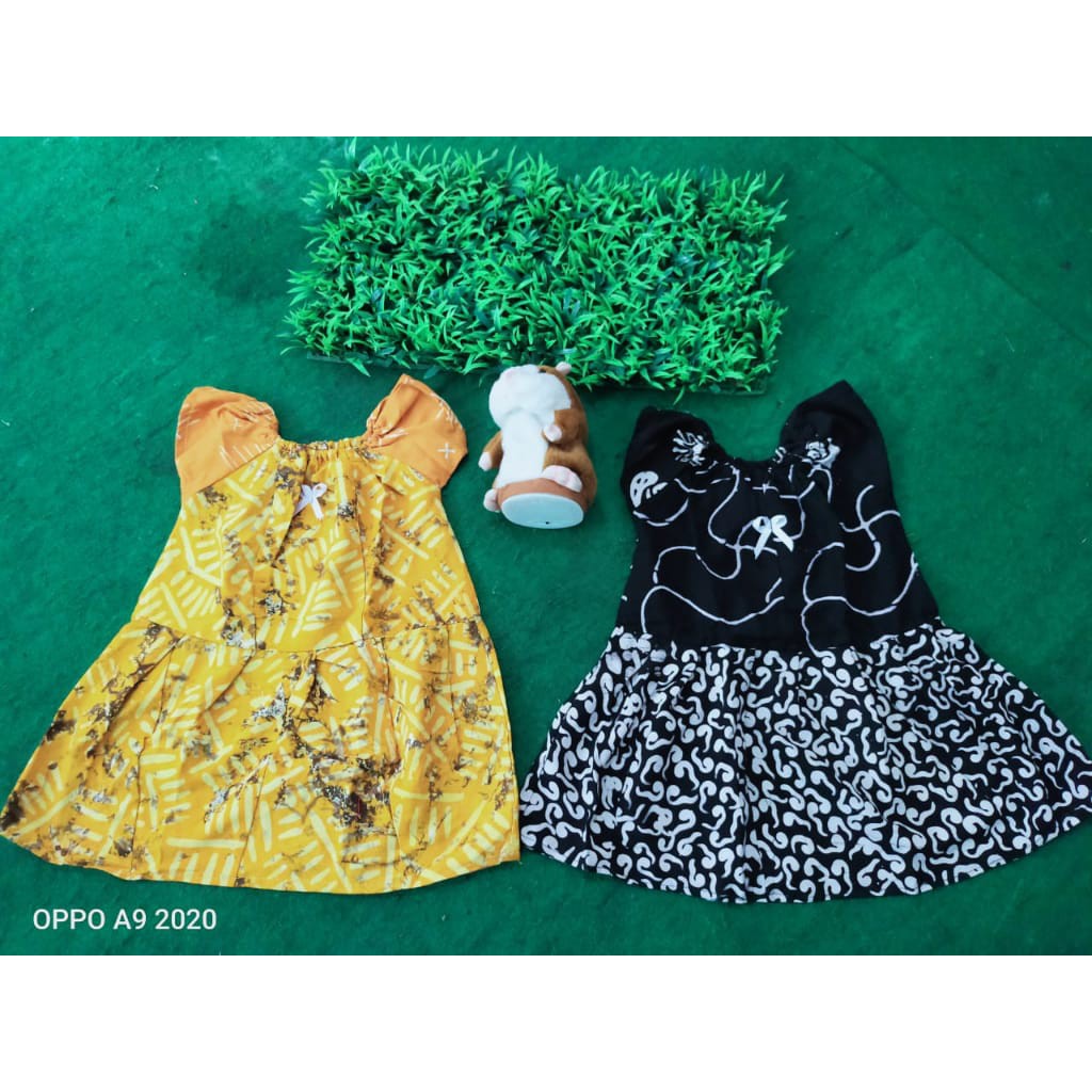 Baju anak batik balpung lengan kecil ecer grosir / daster anak murah / Dress anak / daster rayon