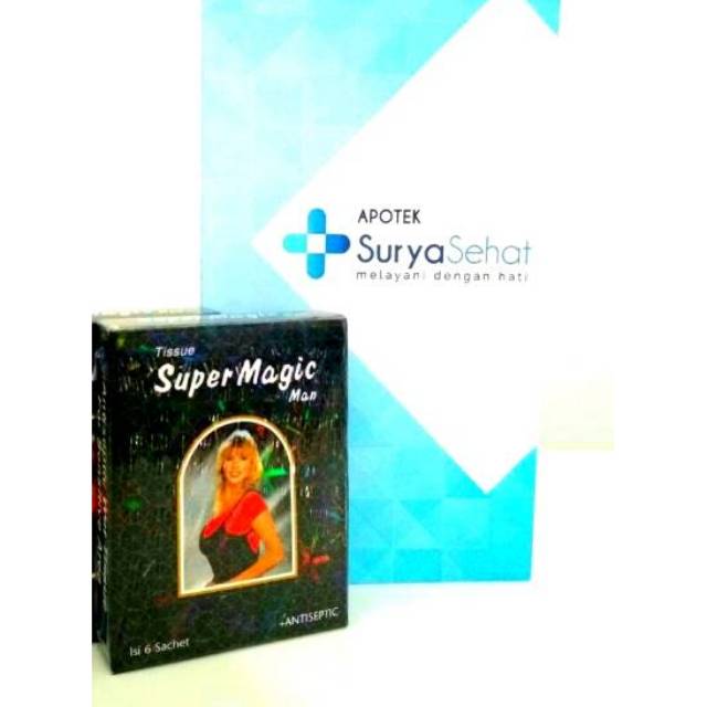 Tissue Super Magic Man isi 3 atau 6 sachet - Tissue Magic - Tisu Magic - Magic Power