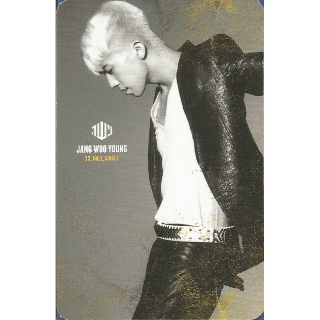 JANG WOOYOUNG From 2PM 23, Male, Single gold edition photocard