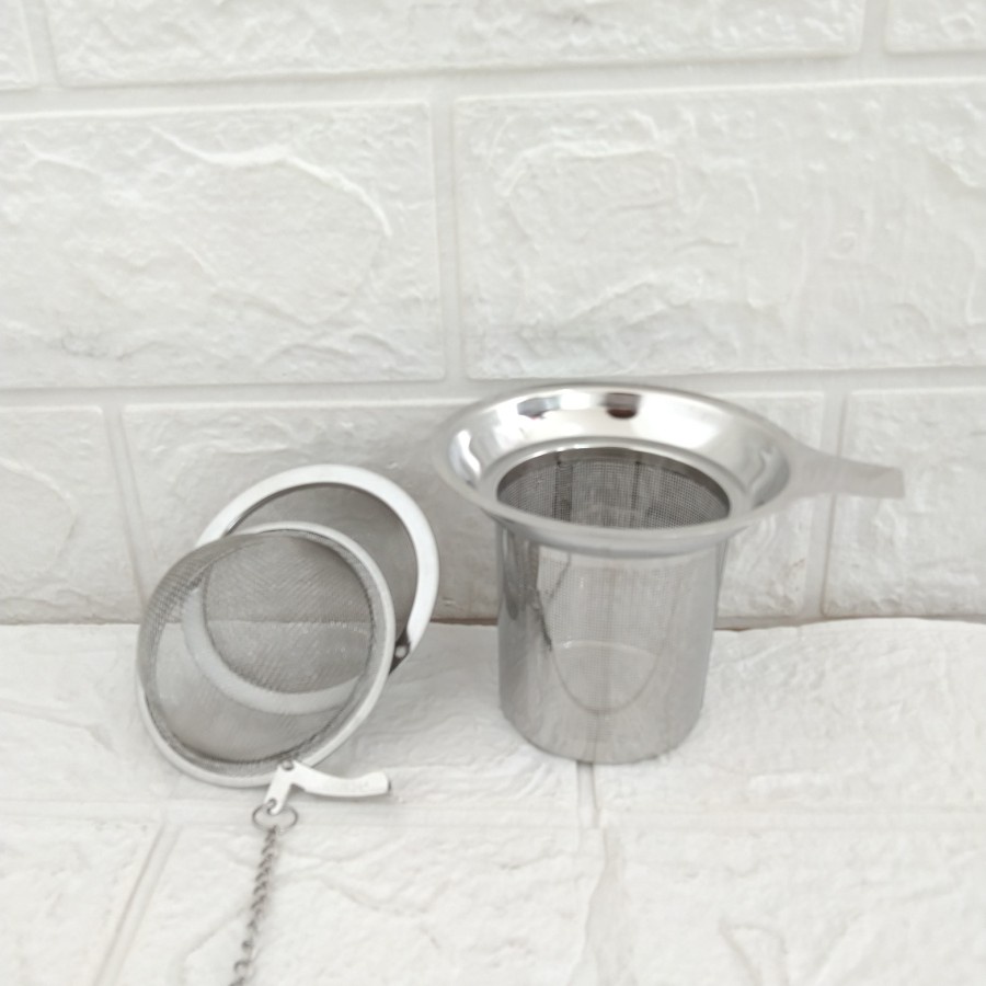 Filter Saringan Teh Reusable Tea Strainer Stainless Steel Saringan