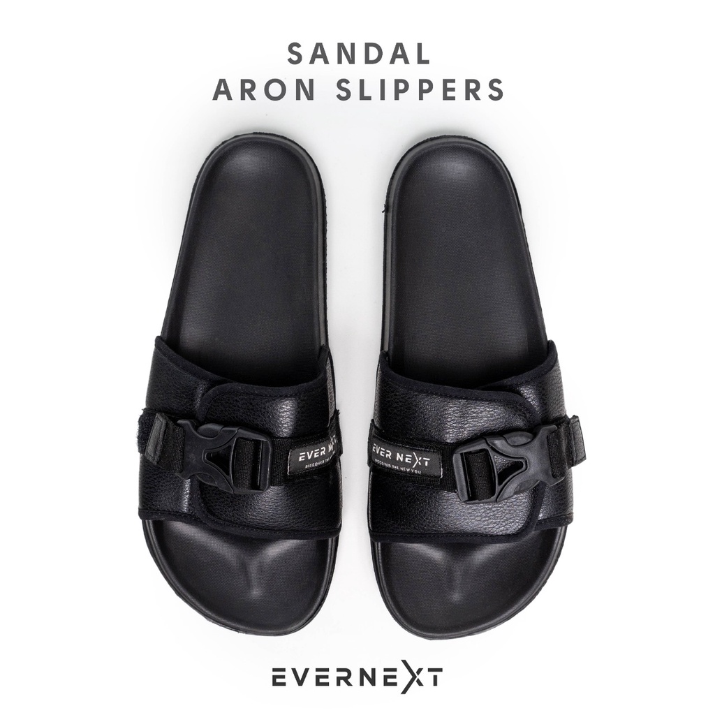 Sandal ARON Slipper Selop Cowok Wanita Pria Anti Licin Outdoor Santai Anak Kekinian Premium COD