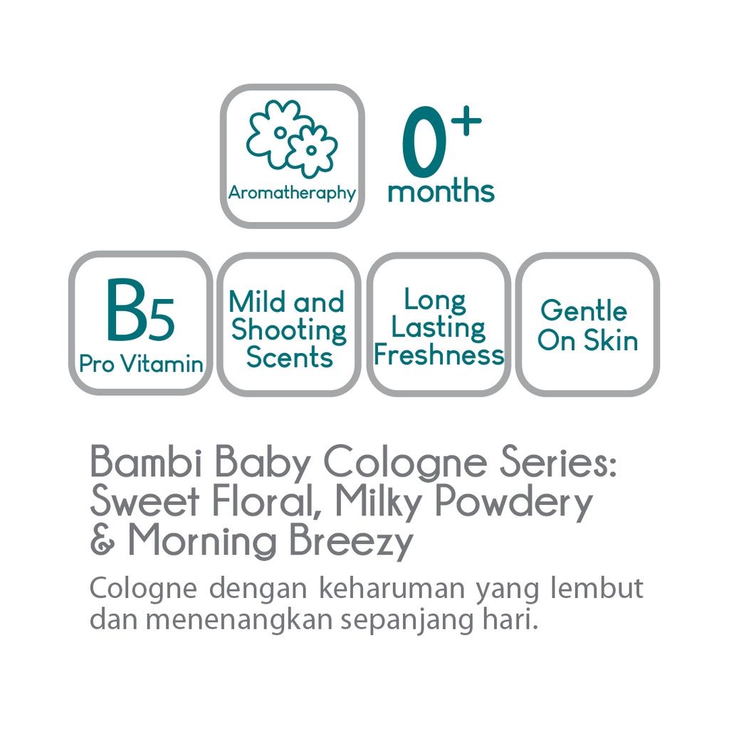 BAMBI Baby Cologne 100ml | Parfum Bayi | Anak