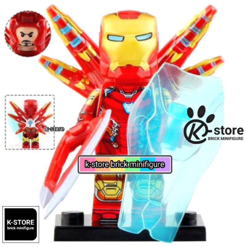lego iron man ironman mark 85 mk 85 avengers endgame brick minifigure
