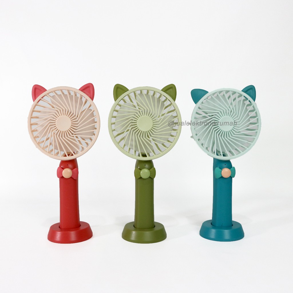 Kipas Mini KITTY Kucing Karakter STAND - HKS - Kipas Mini Berdiri