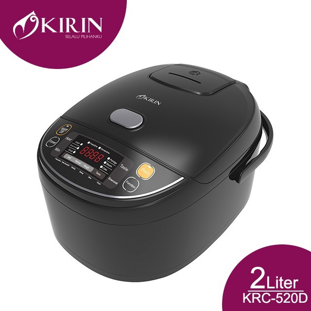 RICE COOKER DIGITAL / PENANAK NASI DIGITAL / KIRIN DIGITAL RICE COOKER 520D BLACK