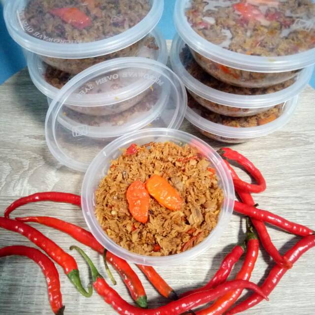 

Tongkol suwir pedes berat 140 gram