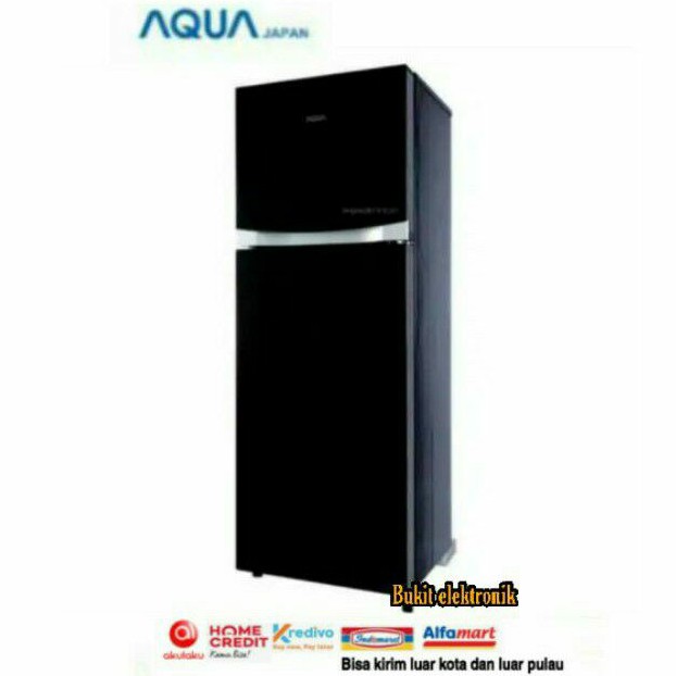 KULKAS 2PINTU AQUA japan AQRD 275R BK AQR-D275RW BK INVERTER