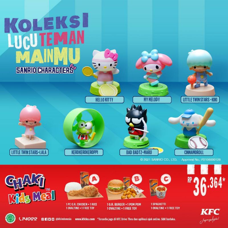 KFC Sanrio Characters Toys