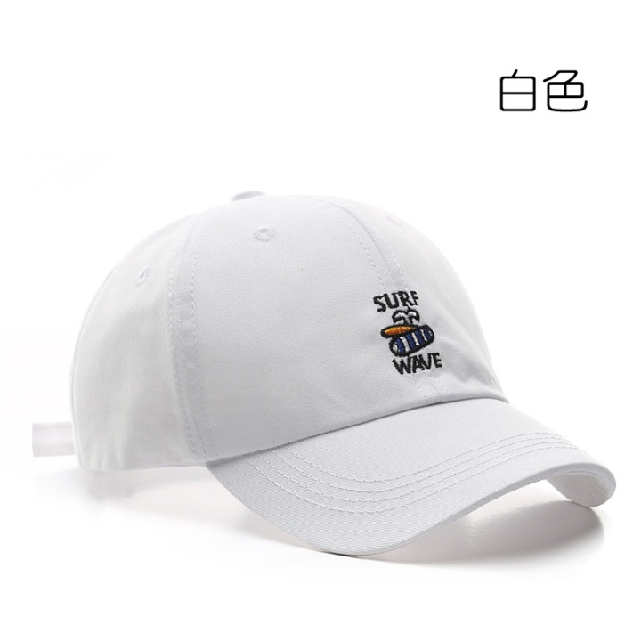 Topi Pria / Wanita Baseball Golf Logo Ediko Sport Fashion - Navy-SURF WAVE PUTIH