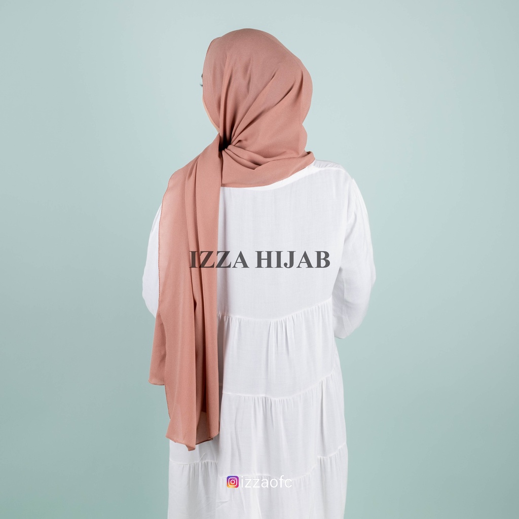 -/+(175cm x 75 cm) JILBAB HIJAB PASHMINA DIAMOND POLOS /PASHMINA SABYAN-Milo size 175x75