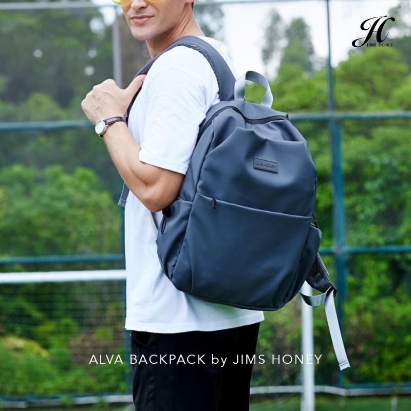 Alva Backpack Jims Honey Tas Ransel Laptop Pria Wanita Waterproff Import