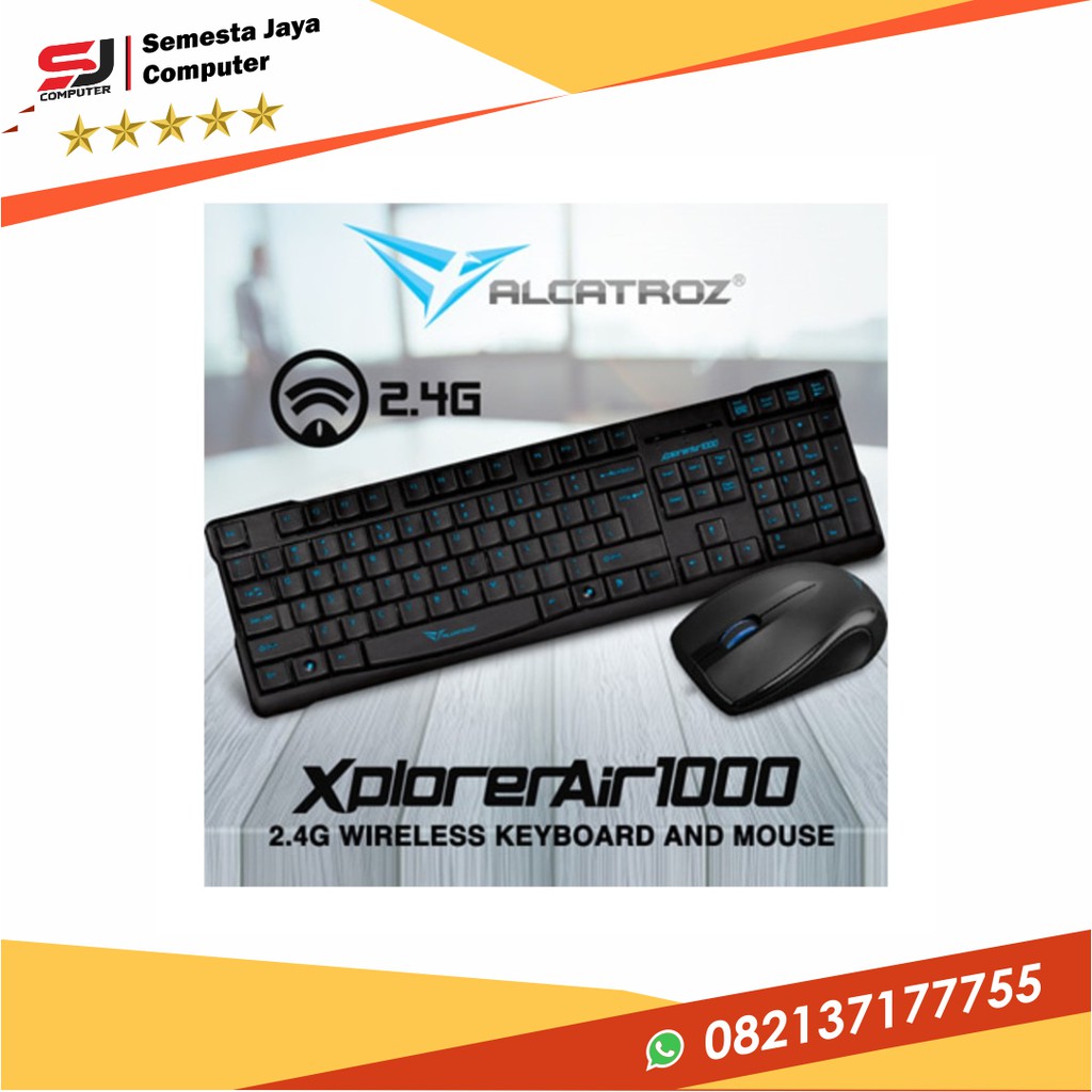 Alcatroz Xplorer Air 1000- Wireless Keyboard &amp; Mouse