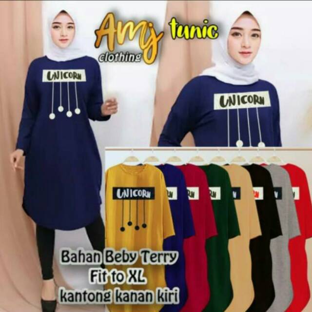 Baju Atasan Wanita Tunik Perempuan Muslim XL
