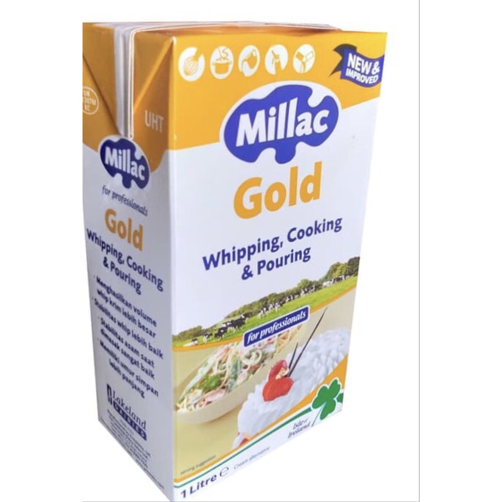 Jual Millac Gold Whipping Cooking Cream Whip WHipe 1000 ml 1L 1 Liter