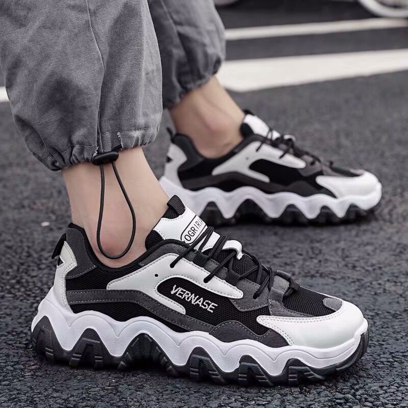 Sneakers Pria Sepatu Tali cowok Kasual Sepatu Impor Sneakers Cowok Olahraga Sport Brand Breathable mesh