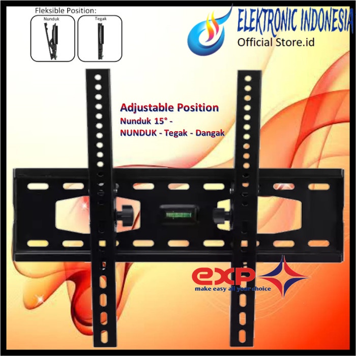 Bracket TV  REALME 42&quot; s/d 55&quot; waterpass GARANSI 100% COCOK!