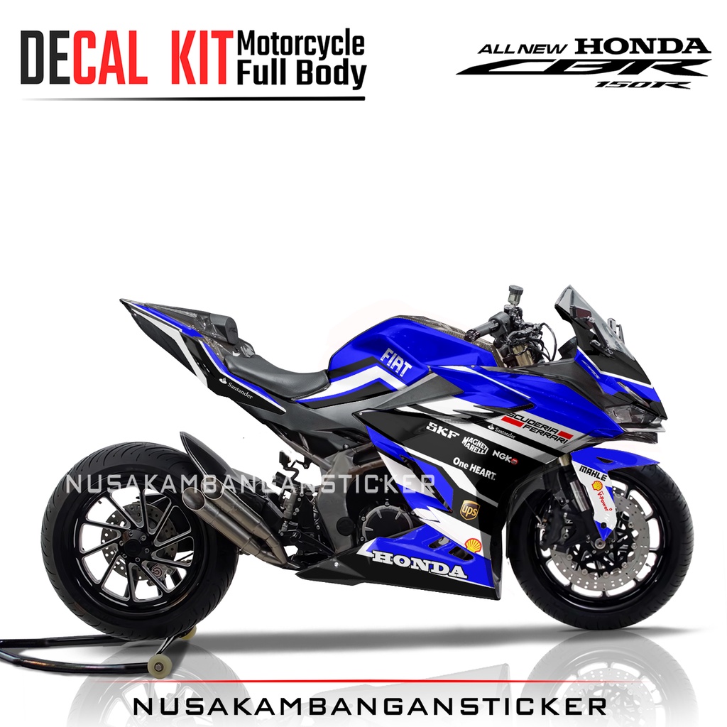 Striping Honda Cbr 150R Facelift K45N-K45G Model Racing biru/ Sticker Motor Cbr150r K45N / Decal Cbr