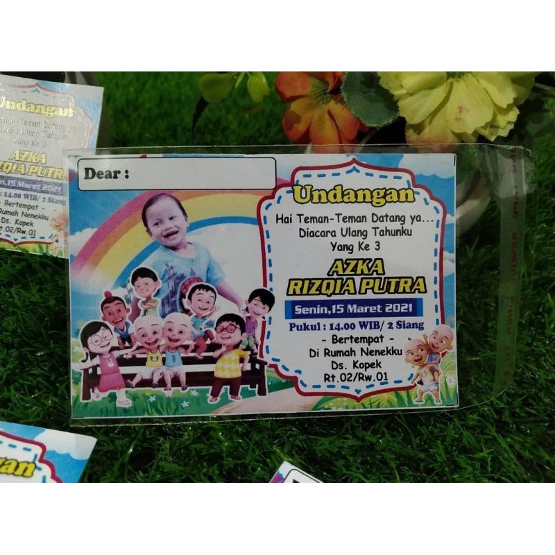 UNDANGAN ULTAH / UNDANGAN ULTAH ANAK / UNDANGAN CUSTOM FOTO