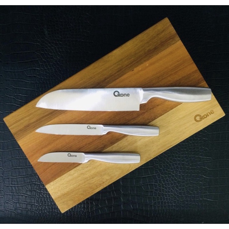 [ SALE ] Oxone Pisau Set OX 615 - Bamboo Board With Hidden Knife