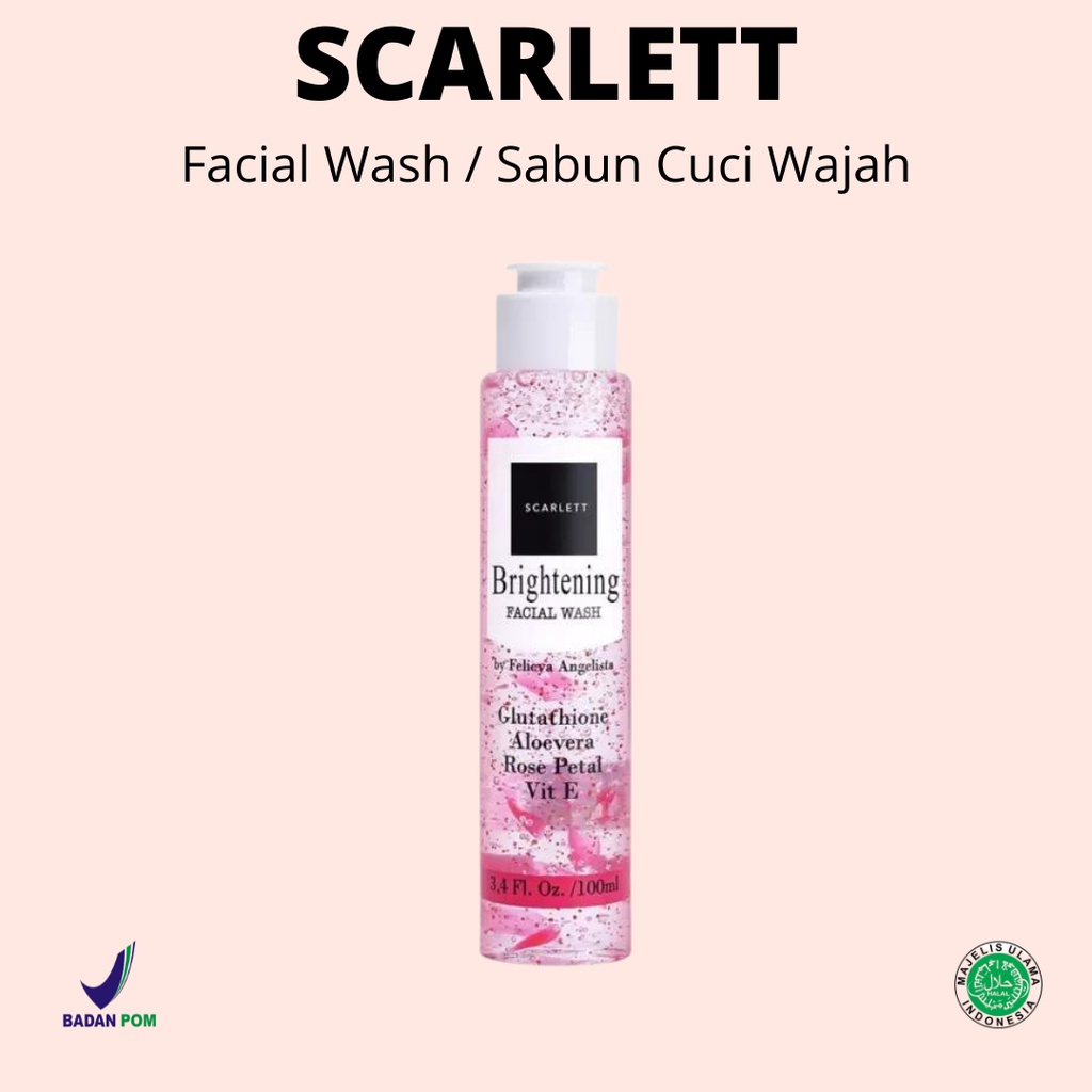 Scarlett Whitening Facial Wash Original By Felicya Angelista