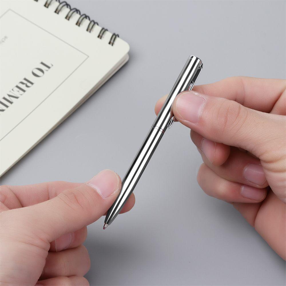 Wonder 1PC Ballpoint Logam Mode Alat Tulis Tahan Lama Perlengkapan Menulis Tanda Tangan Mini