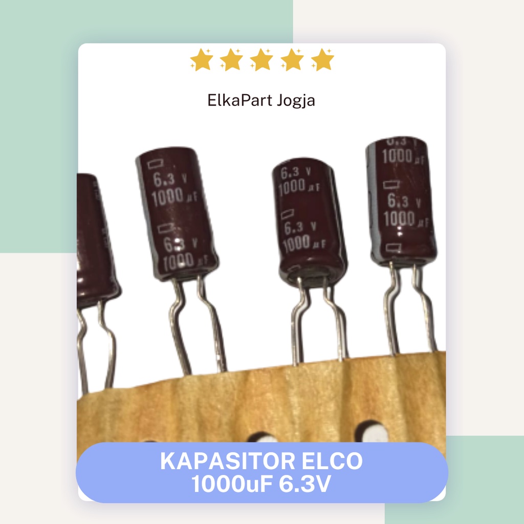 KAPASITOR ELKO 1000uf 6.3v 1000 uf Capacitor Elco