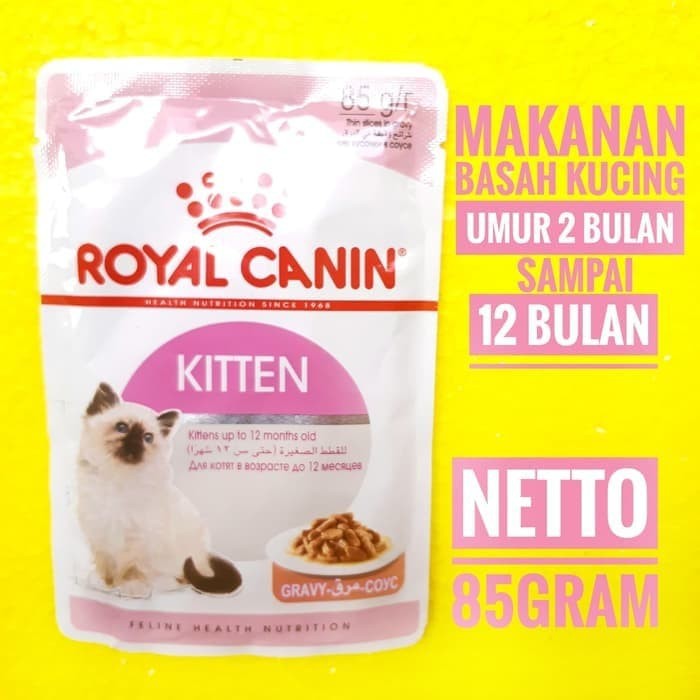 Royal canin pouch kitten 85 gr makanan kucing 85gr