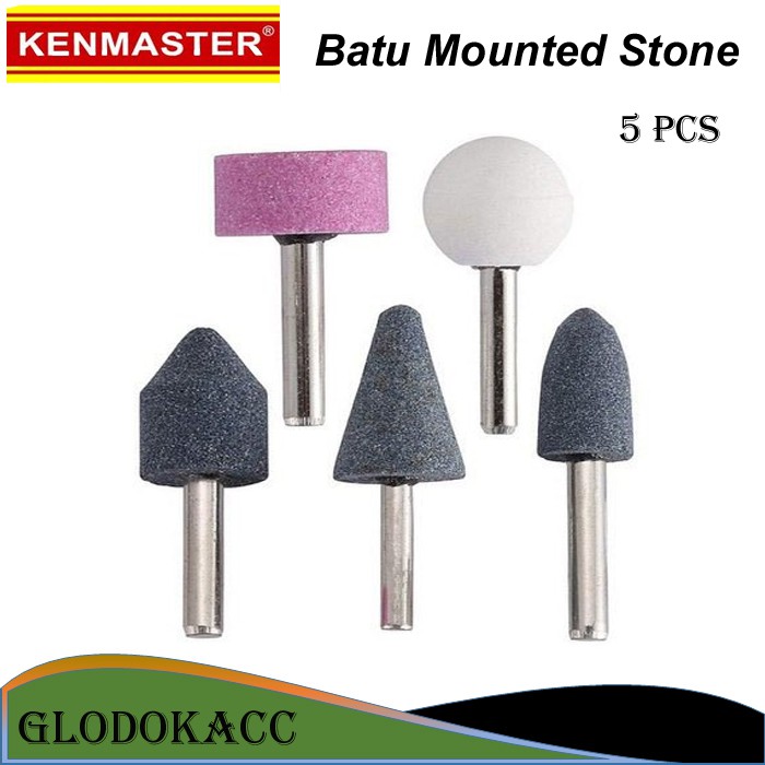 Batu Grinda Set 5 pcs / Kenmaster Batu Mounted Stone