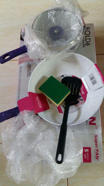 Super Pan Granite Bolde - Purple - Superpan - Asli - Panci  Set