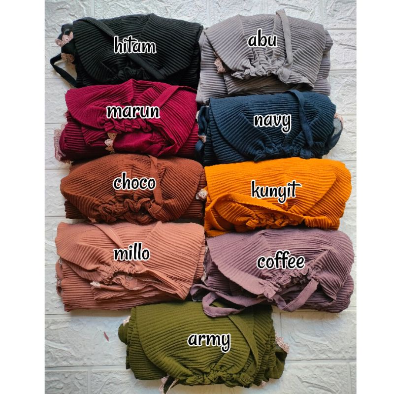 MERA REMPEL KERUT/ JILBAB PLISKET / JILBAB CERUTY / KHIMAR CERUTY / JILBAB REMPEL / JILBAB KERUT / BERGO KERUT / BERGO TALI / JILBAB RENDA