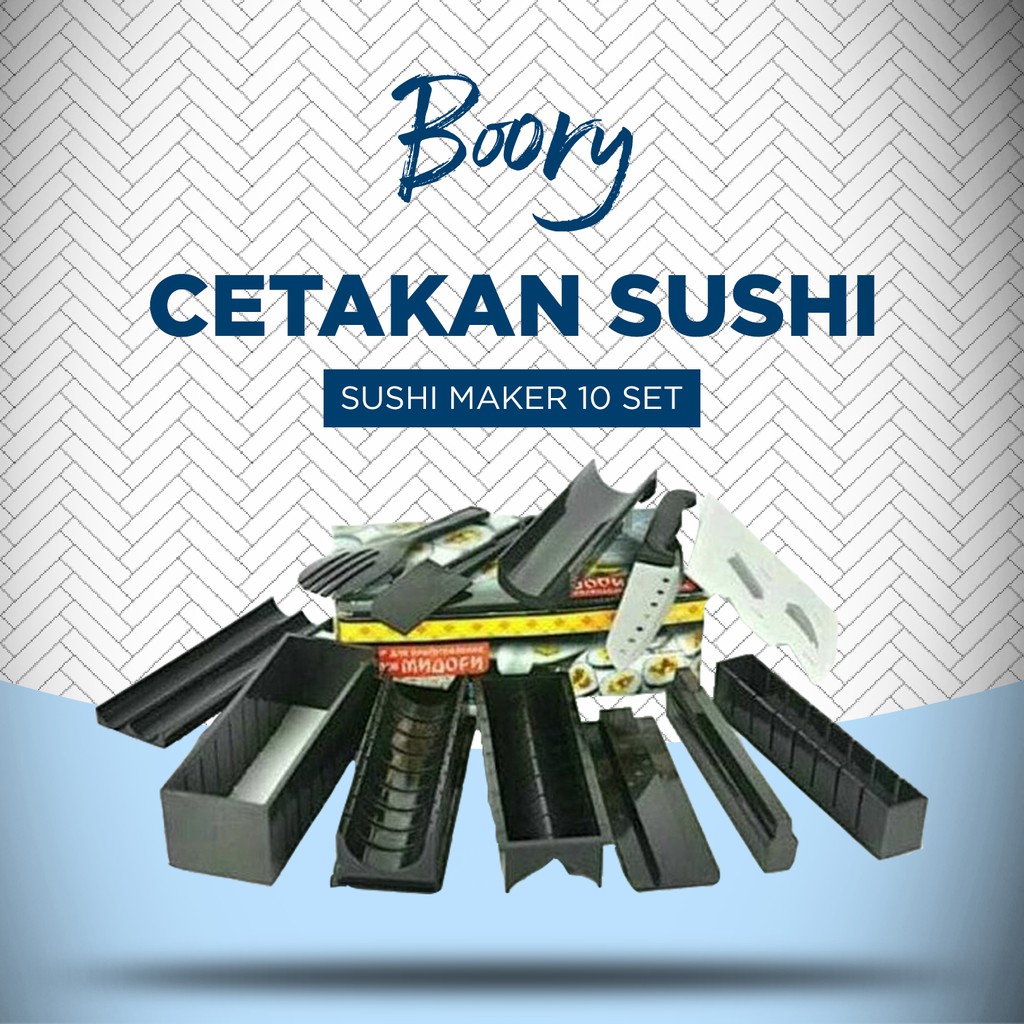 

SUSHI MAKER PROFESSIONAL 10 SET / CETAKAN SUSHI LENGKAP