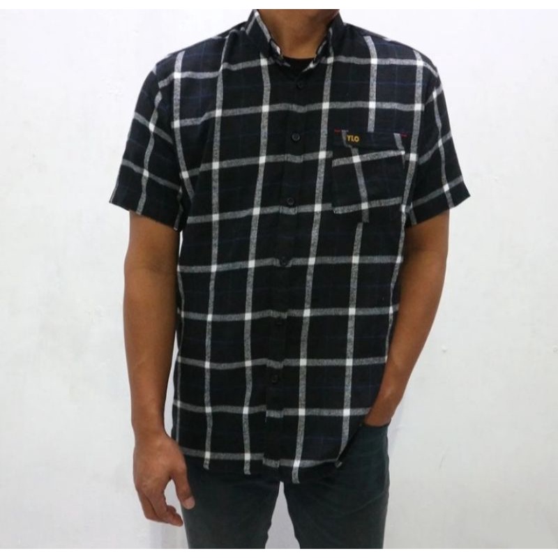 KEMEJA FLANEL LENGAN PENDEK | KEMEJA PREMIUM | FLANEL