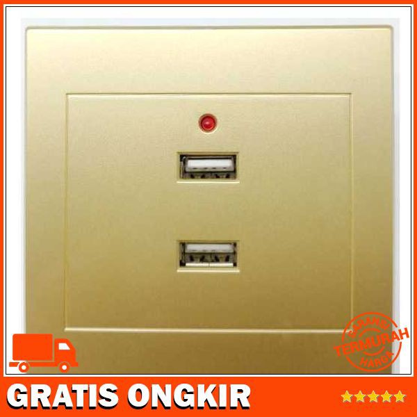 STOP KONTAK DINDING USB WALL SOCKET