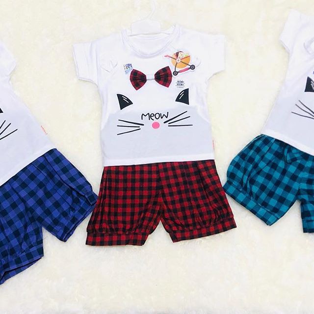BAJU BAYI / Setelan BAYI meow umur 4-8 bulan