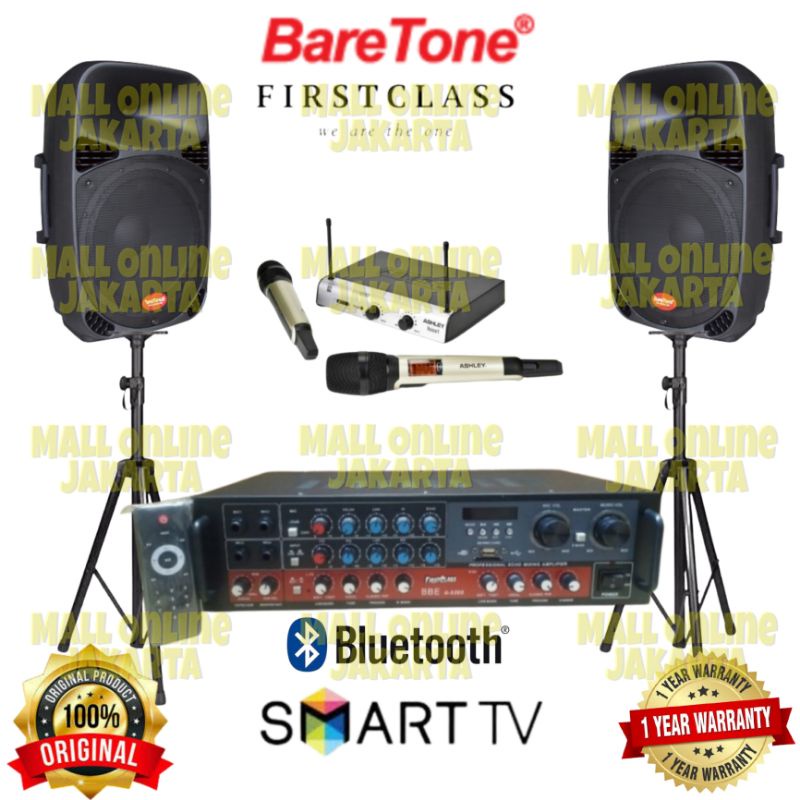 Paket Sound Lapangan baretone 15 inch outdoor karaoke bluetooth