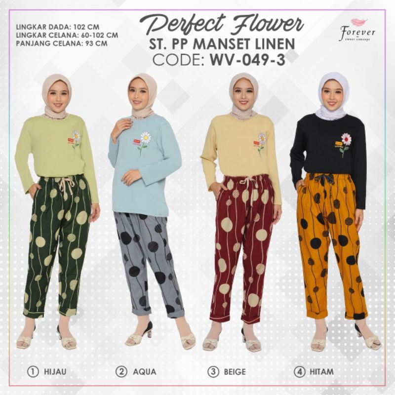 Setelan Forever sweet concept one set wanita lengan panjang
