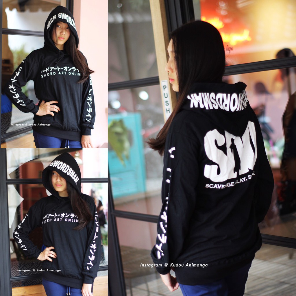 Sweater SAO Sword Art Online Anime manga Kirito Fleece