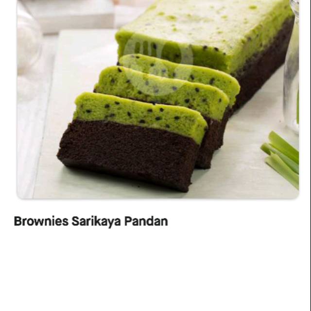 Brownies Amanda pandan