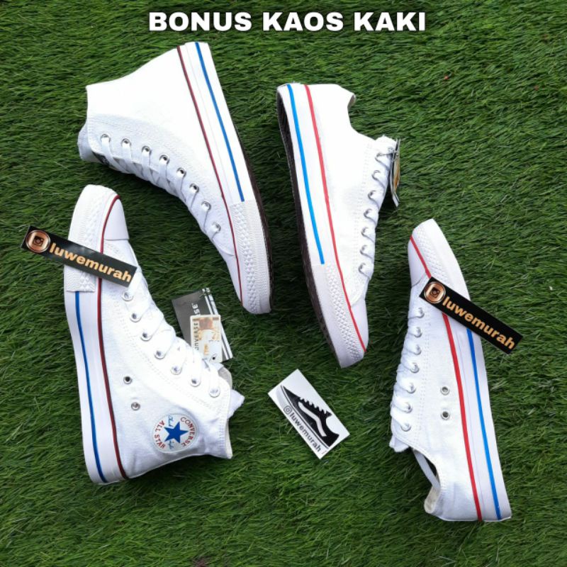 Sepatu converse putih / sneakers putih / Sepatu putih wanita  (COD)