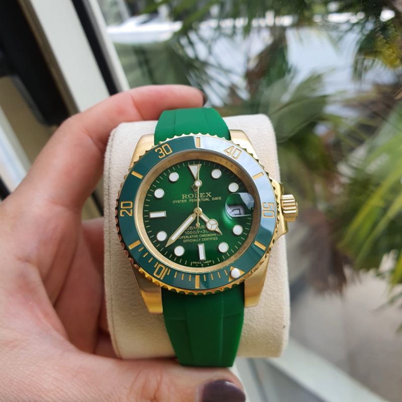 JAM TANGAN PRIA ROLEX SUBMARINER LIST GOLD RUBBER