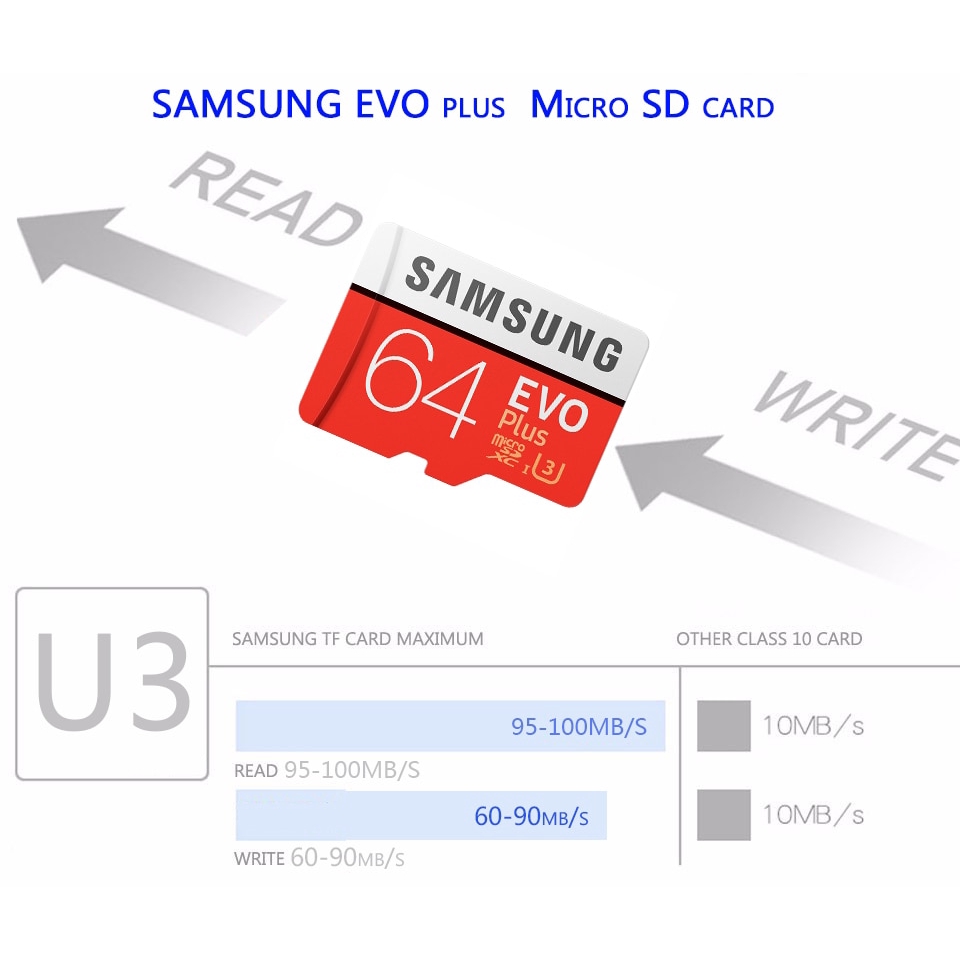 SAMSUNG EVO Micro SD 16GB 32GB 64GB 128GB SDHC 80mb/s Grade Class10 Memory Card