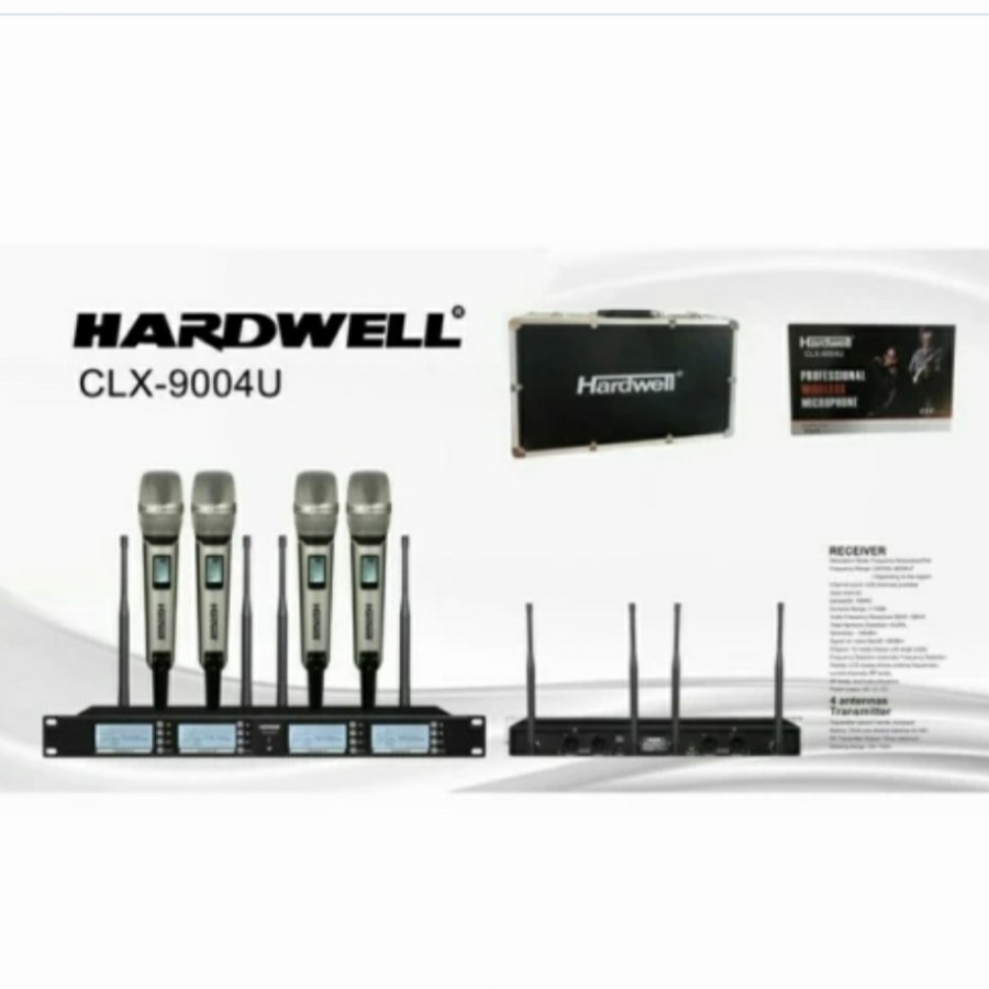 MIC WIRELESS HARDWELL CLX 9004 H NEW MODEL ORIGINAL GARANSI RESMI