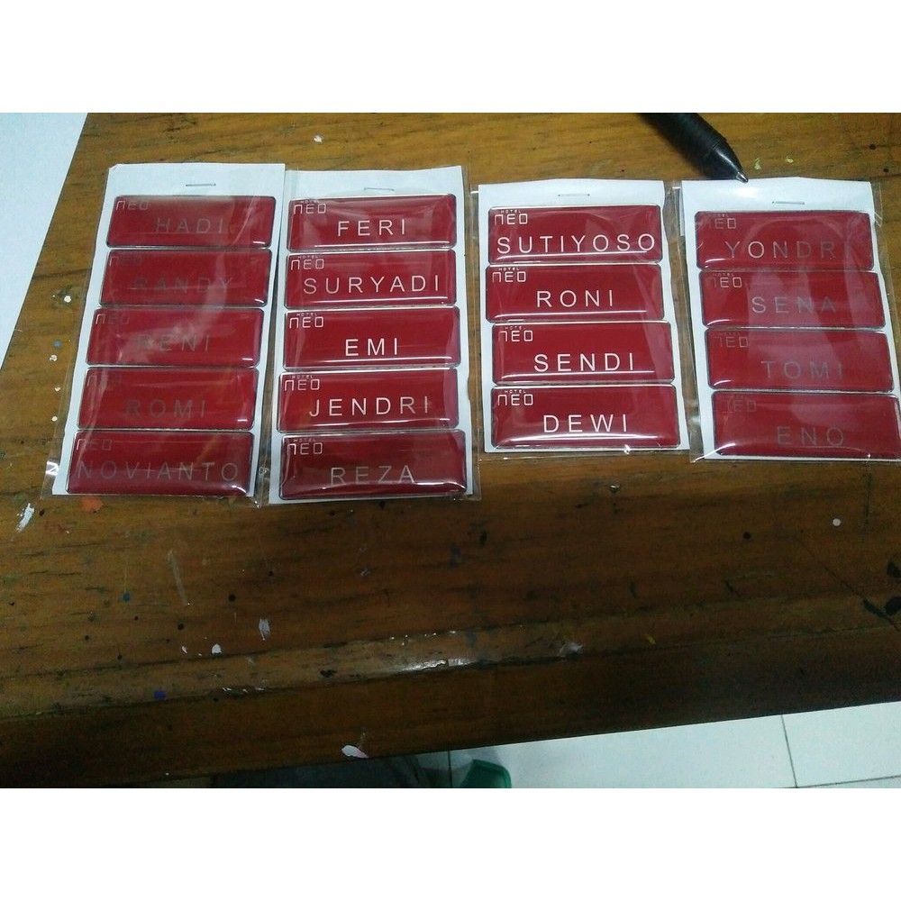 

Order Langsung Name Tag Stainless Belakang Penjepit Magnet Terlaris