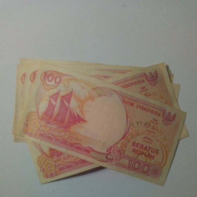 Uang lama 100 rupiah perahu pinisi