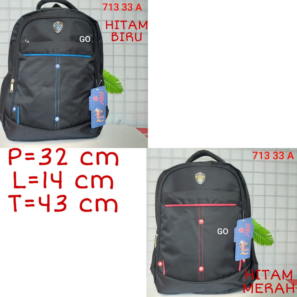 sogo PALO ALTO Backpack Super Tas Sekolah Tas Kuliah Tas Ransel Laptop dengan Raincover