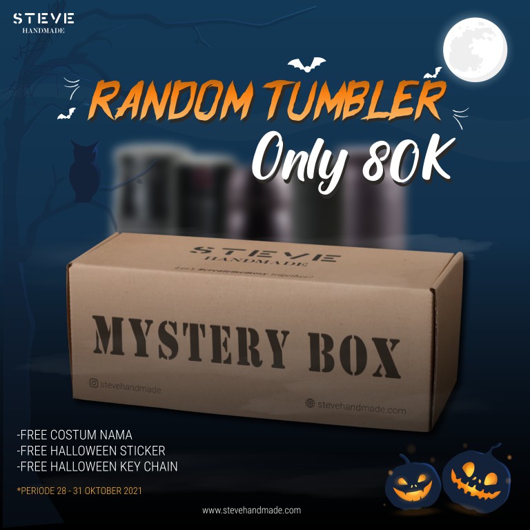 Tumbler Mystery box Halloween Edition Botol Minum Stainless Steel