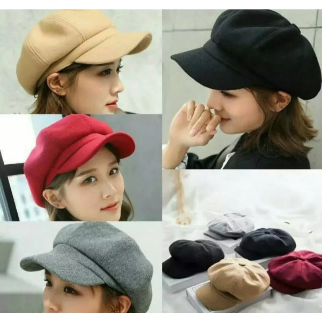 Topi Apollo Dewasa Wanita / Pet Cap Hat Casual Trendy Stylish