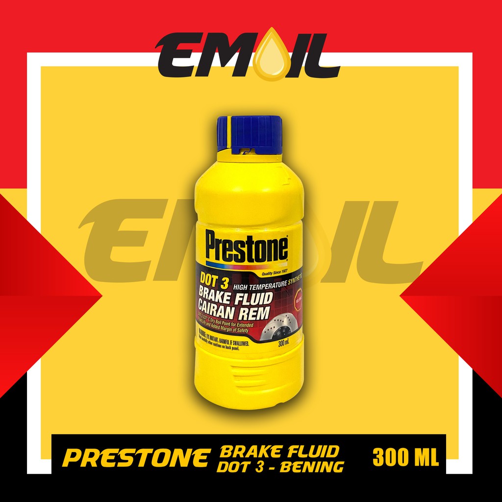 MINYAK REM PRESTONE DOT 3 BRAKE FLUID CAIRAN REM BENING ISI 300 ml